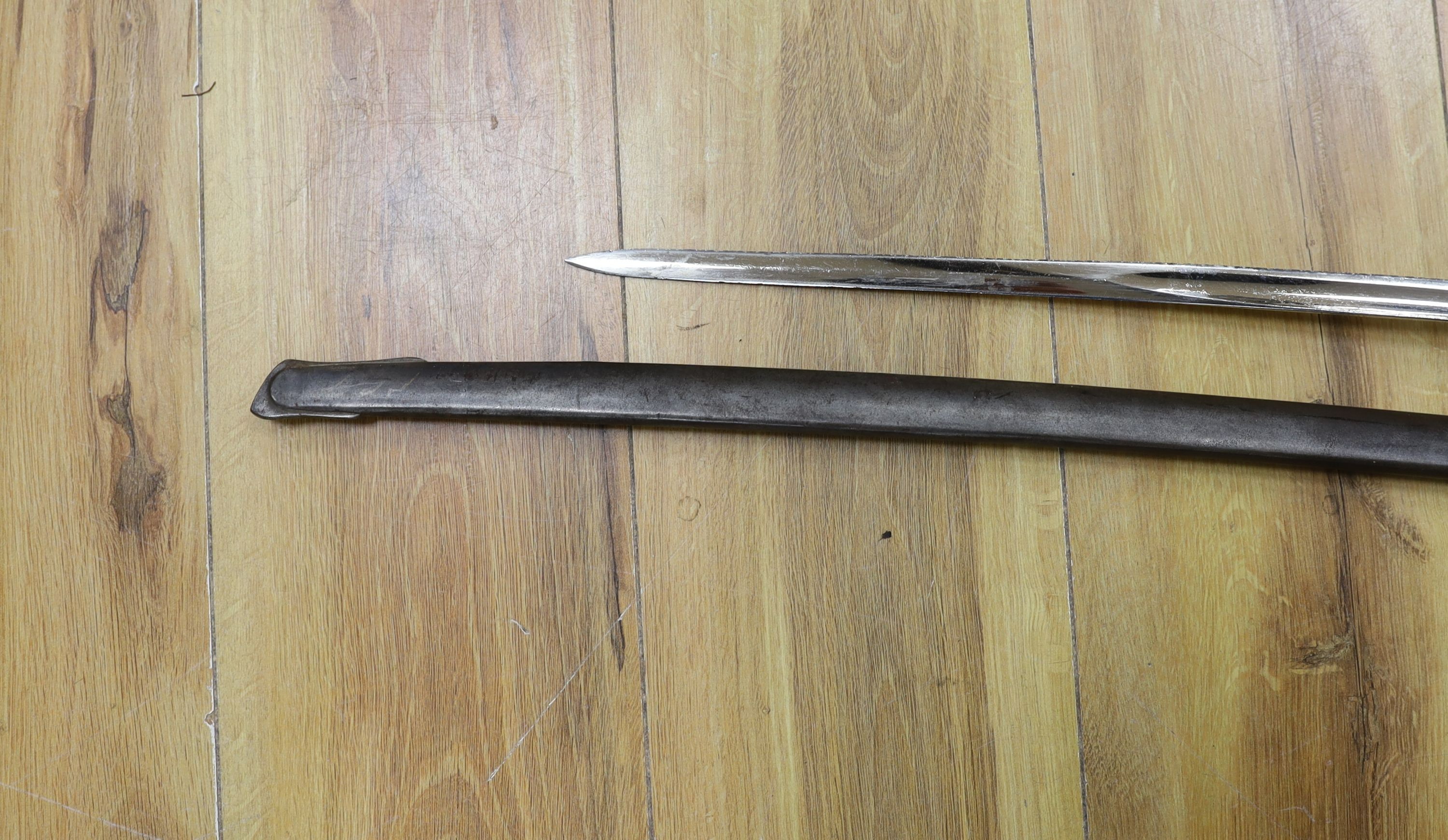 Two late 19th century cavalry sabres